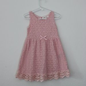 H&M pink lace Spring or Summer dress 2-4Y